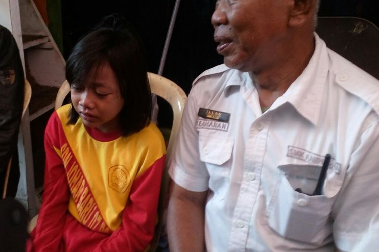 Chairul Nisa, putri Suriyah yang menjadi korban setrum hingga tewas di kawasan Johar Baru, Jakarta Pusat, Rabub(27/9/2017).