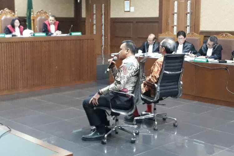 Irvanto Hendra Pambudi di Pengadilan Tindak Pidana Korupsi Jakarta, Selasa (23/10/2018).