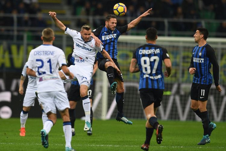 Inter Milan menjamu Atalanta pada pekan ke-13 Serie di Stadion Giuseppe Meazza, Minggu (19/11/2017). 