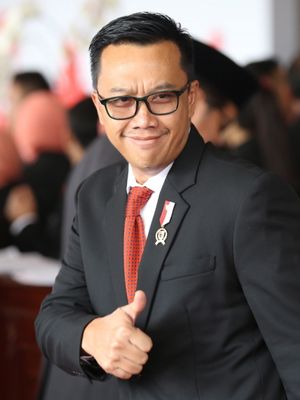 Menteri Pemuda dan Olahraga Imam Nahrawi menghadiri sidang tahunan Majelis Permusyawaratan Rakyat Republik Indonesia Tahun 2018 di Kompleks Parlemen, Senayan, Jakarta, Kamis (16/8/2017). Presiden Joko Widodo menyampaikan pidato, yakni pidato kenegaraan dalam rangka Hari Ulang Tahun RI ke 73.