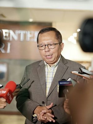 Anggota Komisi III dari Fraksi PPP Arsul Sani di Kompleks Parlemen, Senayan, Jakarta, Rabu (29/5/2019).