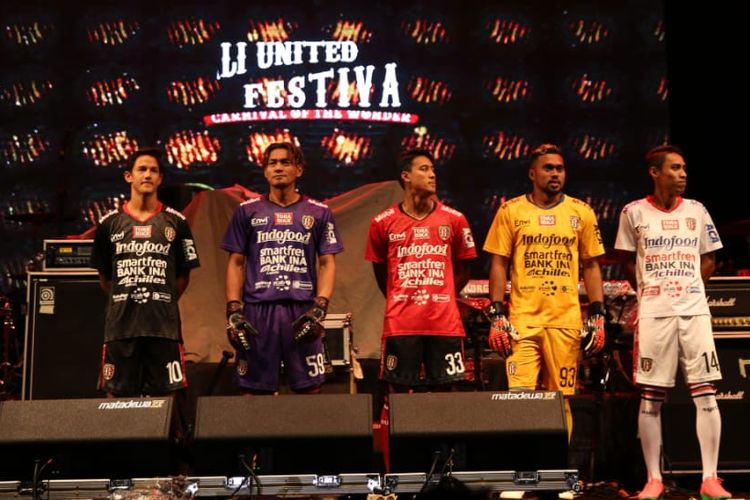 Bali United memperkenalkan seragam barunya di acara Bali United Festival di Stadion Kapten I Wayan Dipta, Sabtu (16/3/2019).