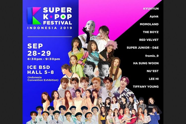 Lineup Super Kpop Festival Indonesia 2019.