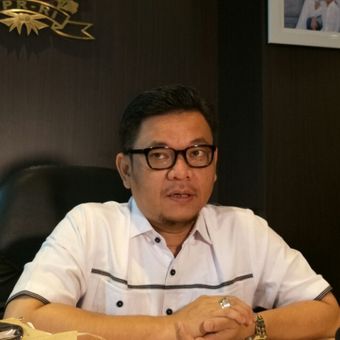 Juru bicara Tim Kampanye Nasional (TKN) Jokowi-Maruf, Ace Hasan Syadzily di Kompleks Parlemen, Jumat (15/2/2019). 