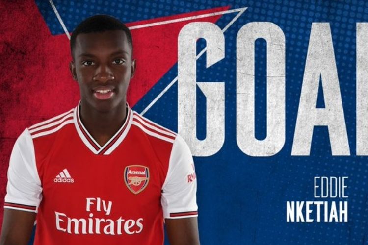 Penyerang muda Arsenal, Eddie Nketiah.