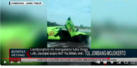 Lamborghini Revuelto Tabrak Suzuki S-Presso di Tol Jombang