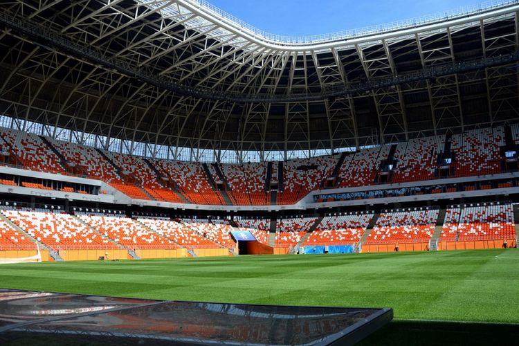 Mordovia Arena yang terletak di kota Saransk, Rusia.