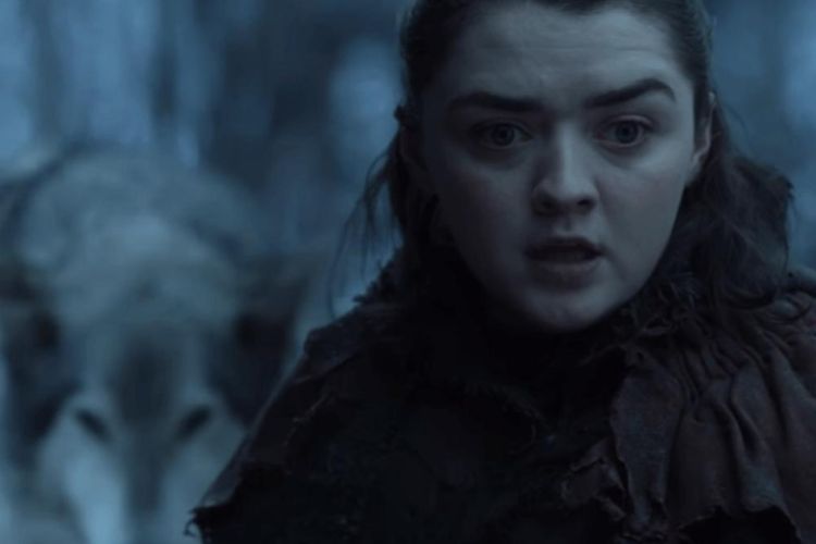 Maisie Williams sebagai Arya Stark dalam Game of Thrones.