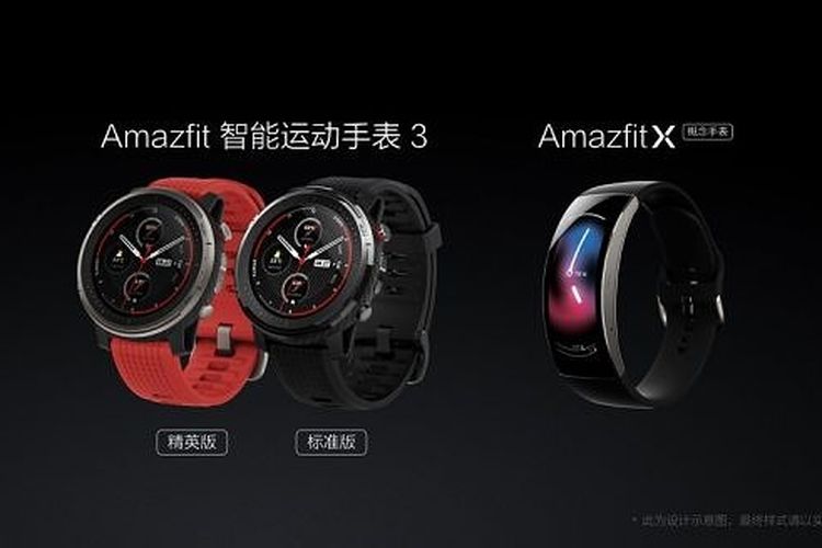 Ilustrasi Amazfit Smart Sports Watch 3 dan Amazfit X