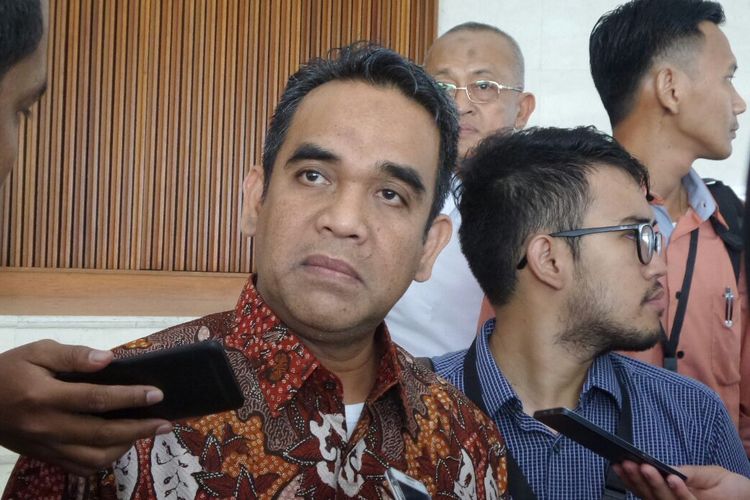 Sekretaris Jenderal Partai Gerindra Ahmad Muzani di Kompleks Parlemen, Senayan, Jakarta, Kamis (23/2/2017).