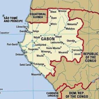Peta Gabon. (Brittanica)