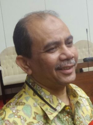 Wakil Ketua Pansus Hak Angket KPK Dossy Iskandar Prasetyo di Kompleks Parlemen, Senayan, Jakarta, Selasa (11/7/2017).