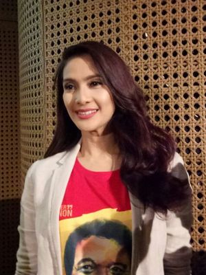 Maudy Koesnaedi saat ditemui pada jumpa pers Konser Teatrikal Babe, Muka Kampung Rejeki Kota, di Galeri Indonesia Kaya, Grand Indonesia, Jakarta Pusat, Rabu (30/8/2017).