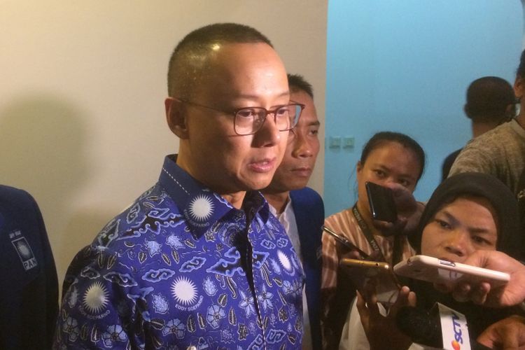 Sekretaris Jenderal DPP PAN Eddy Soeparno Saat Ditemui di Kantor DPP PAN, Jakarta, Rabu (22/8/2018).