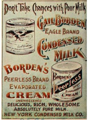 Iklan untuk Susu Kental Merek Gail Borden 1898