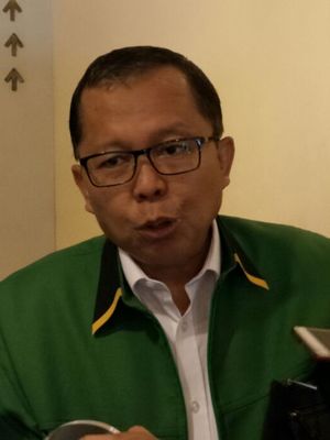 Sekretaris Jenderal Partai Persatuan Pembangunan (PPP), Arsul Sani ketika ditemui di Hotel Sari Pan Pacific, Jakarta, Senin (26/2/2018). 