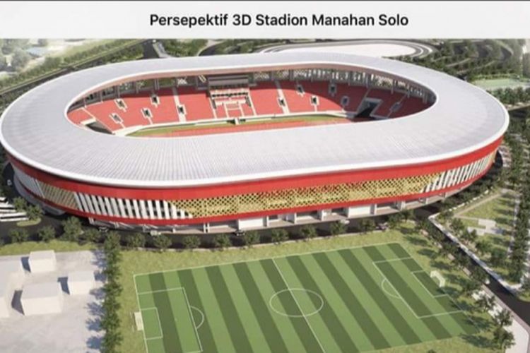 Rendering Stadion Manahan Solo