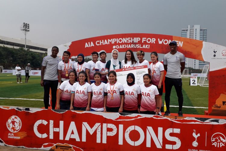 Para pemain yang akan mewakili Indonesia dalam turnamen AIA Championship for Woman tingkat region di Bangkok, Thailand pada Maret 2019 mendatang.