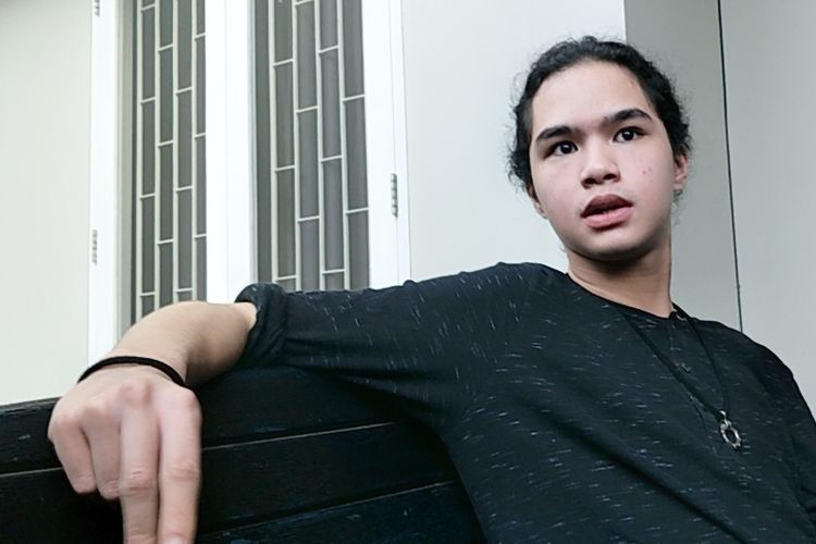 Penyanyi Dul Jaelani saat menghadiri peluncuran single perdana Aaliyah Massaid berjudul Ulangi di kawasan Lebak Bulus, Jakarta Selatan, Kamis (20/6/2019).