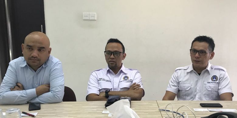 Kunjungan Asosiasi Provinsi (Asprov) PSSI DKI Jakarta ke Kompas Gramedia, Rabu (18/7/2018).