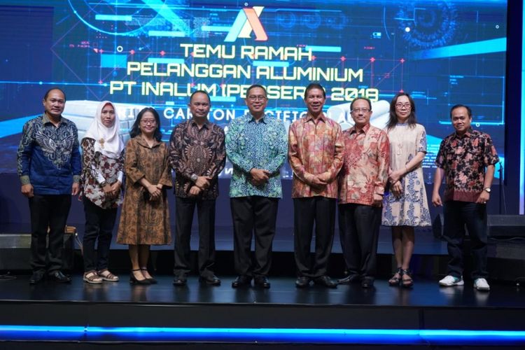 INALUM menggelar temu pelanggan aluminium di Hotel Ritz Carlton Jakarta, Jumat (30/11/2018)