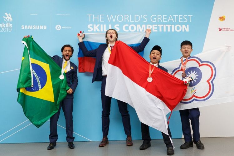Siswa SMK Indonesia berhasil meraih prestasi dalam World Skill Competition (WSC) yang berlangsung pada 22 hingga 27 Agustus 2019 di Kazan, Rusia.