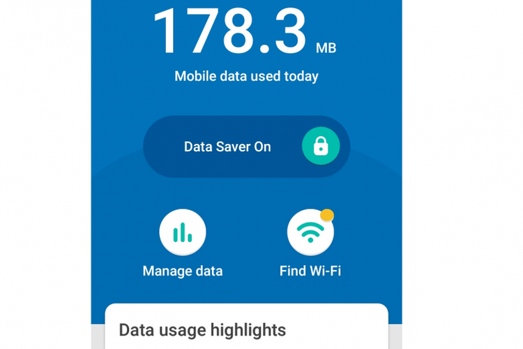 Mengaktifkan data saver on akan memblokir beberapa apliaksi secara otomatis. Pengguna masih bisa mengatur aplikasi mana yang ingin diblok dan tidak.