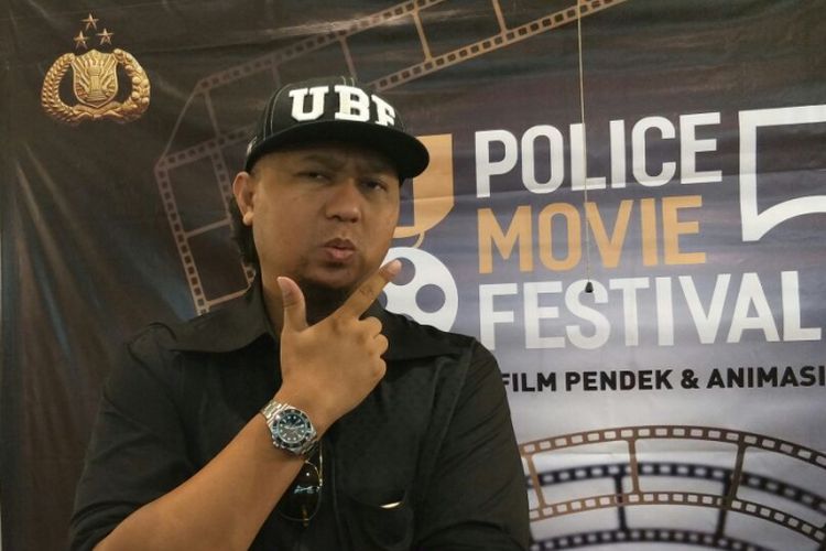 Anggy Umbara saat ditemui usai jumpa pers Police Movie Festival 5 di kawasan Kebayoran, Jakarta Selatan, Senin (23/4/2018).