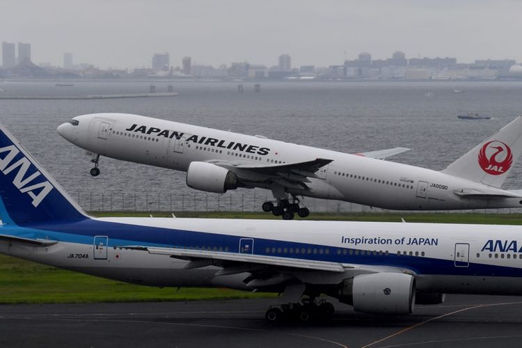 Dua maskapai penerbangan terbesar di Jepang, Japan Airlines (JAL) dan All Nipon Airlines (ANA).