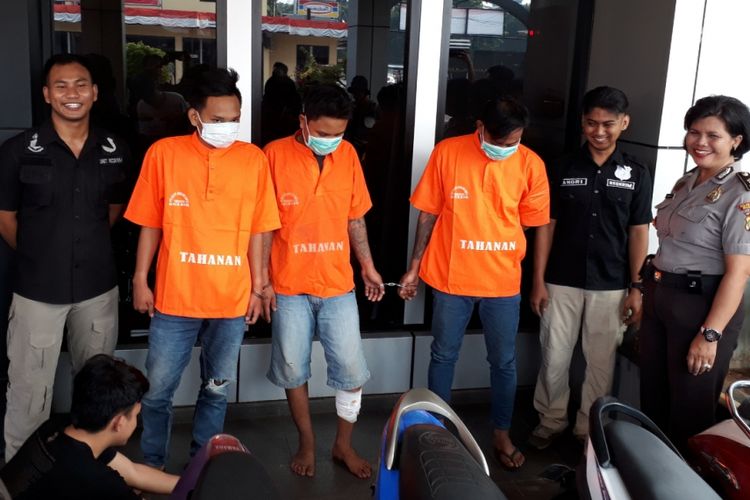3 pelaku curanmor dibekuk polisi di Kota Bekasi.