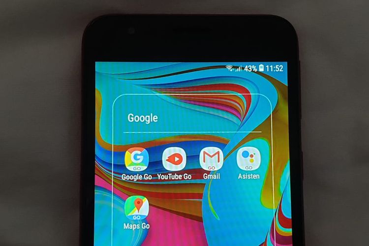 Aplikasi Android Go di Galaxy A2 Core