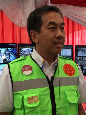 Direktur Utama PT Angkasa Pura II Muhammad Awaluddin saat ditemui di Posko Angkutan Lebaran 2017 Terminal 1 Bandara Soekarno-Hatta, Tangerang, Sabtu (24/6/2017) pagi.