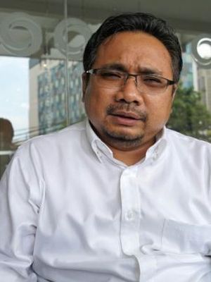 Ketua Umum Pimpinan Pusat Gerakan Pemuda Ansor, Yaqut Cholil Qoumas saat ditemui di bilangan Wahid Hasyim, Jakarta Pusat, Selasa (24/1/2017).