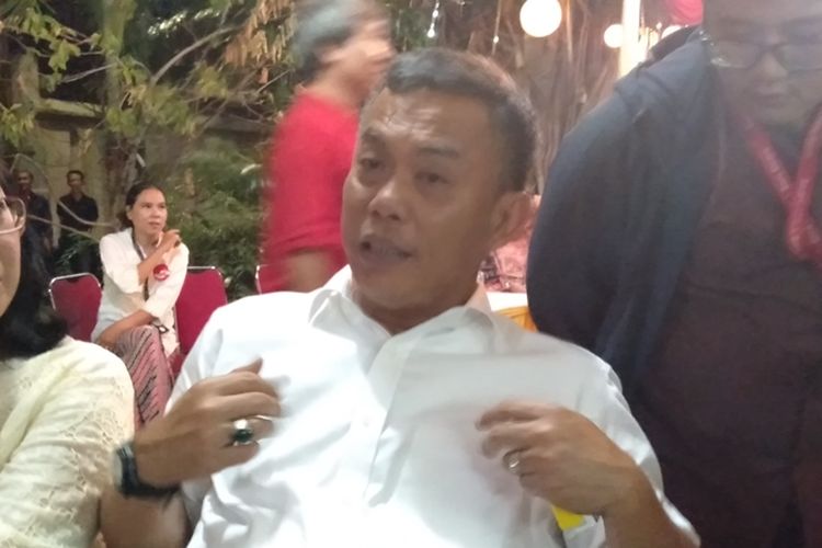Ketua DPRD DKI Jakarta Prasetio Edi Marsudi saat ditemui di acara syukuran Yayasan Ibnu Sina Peduli di kawasan Kemang, Jakarta Selatan, Rabu (21/8/2019).