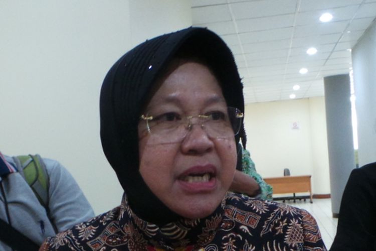 Wali Kota Surabaya Tri Rismaharini, di Universitas Indonesia, Depok, Kamis (5/10/2017).