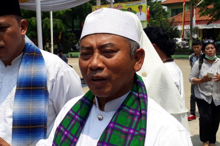 Wali Kota Bekasi Rahmat Effendi di Lapangan Kecamatan Jatiasih, Kota Bekasi, Selasa (25/9/2018).