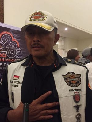 Ketua Umum Harley-Davidson Club Indonesia (HDCI) Nanan Soekarna.