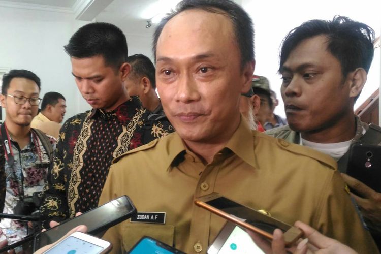 Direktur Jenderal Kependudukan dan Catatan Sipil (Dirjen Dukcapil) Kementerian Dalam Negeri, Zudan Arif Fakrulloh di Sekretariat Nasional (Seknas) Prabowo-Sandi di Jakarta Pusat, Selasa (2/4/2019).