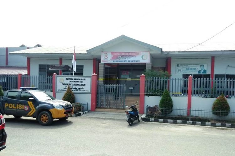 Rumah Tahanan (Rutan) Lhoksukon di Desa Kampung Baru, Kecamatan Lhoksukon, Kabupaten Aceh Utara, Senin (17/6/2019) 