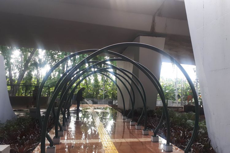 Taman skatepark, Slipi Petamburan, Jakarta Pusat. Foto diambil Senin (17/12/2018).