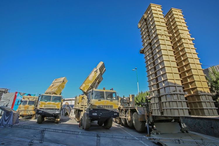 Foto yang dirilis kantor kepresidenan Iran, menampilkan wujud sistem pertahanan udara Bavar-373.