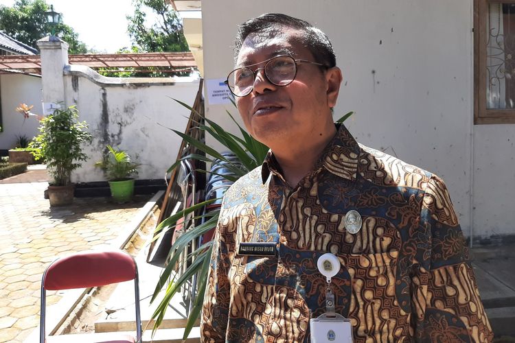 Kepala Dinas pertanian dan Pangan Kabupaten Gunungkidul, Bambang Wisnubrotoditemui di Bangsal Sewoko Projo, Wonosari, Kamis (20/6/2019). 