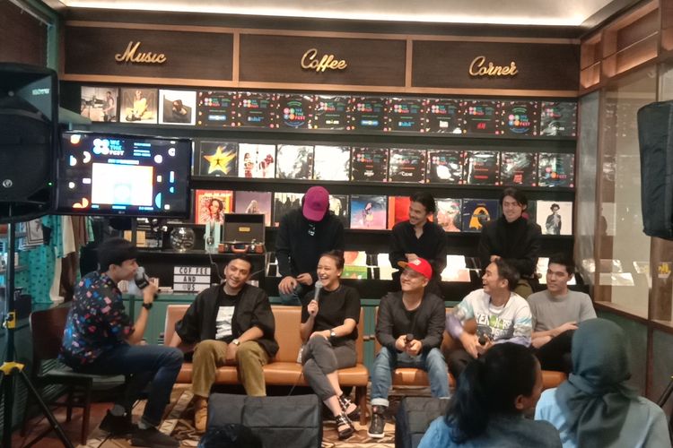 Promotor dan penyelenggara We The Fest 2019 menggelar jumpa pers di Kebayoran Baru, Jakarta Selatan, Kamis (20/6/2019).