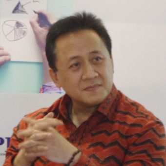 Kepala Badan Ekonomi Kreatif Triawan Munaf pada acara creative biz forum di Hotel Mahakam, Jakarta Selatan, Jumat (2/2/2018).