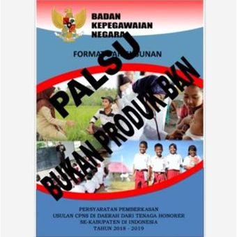 Hoaks informasi terkait format dan susunan CPNS 2018