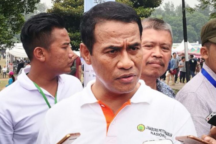 Menteri Pertanian, Andi Amran Sulaiman di Bumi Perkemahan Cibubur, Jakarta, Minggu (24/9/2017). 