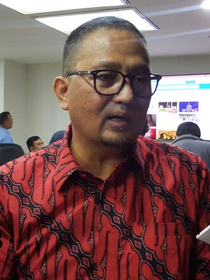 Dirjen Aptika Kominfo, Semuel Pangerapan di kantor Kominfo, Rabu (8/11/2017).