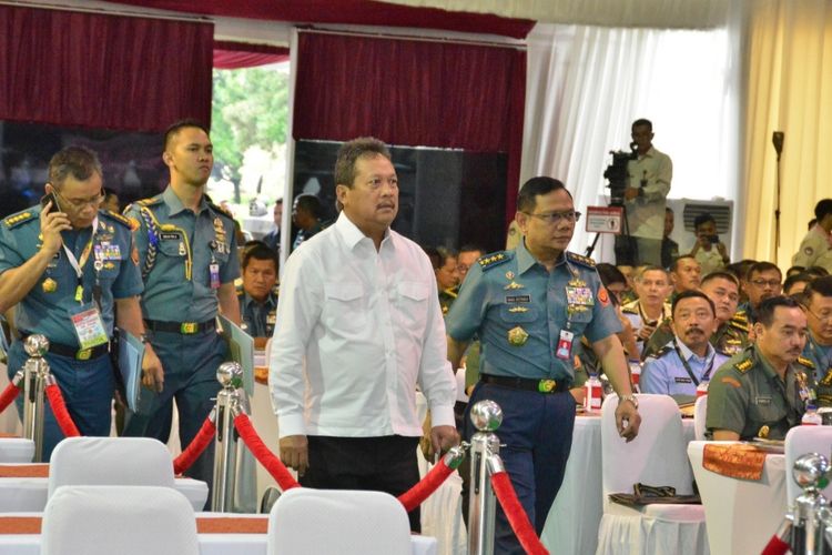 Wahyu Sakti Trenggono ketika menjabat sebagai Wakil Menteri Pertahanan dan membuka Rapat Pimpinan Kementerian Pertahanan (Rapim Kemenhan) 2020 di Kantor Kemenhan, Rabu (22/1/2020). 