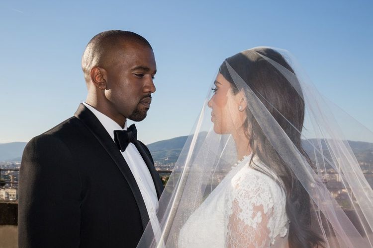 Kim Kardashian dan Kanye West.