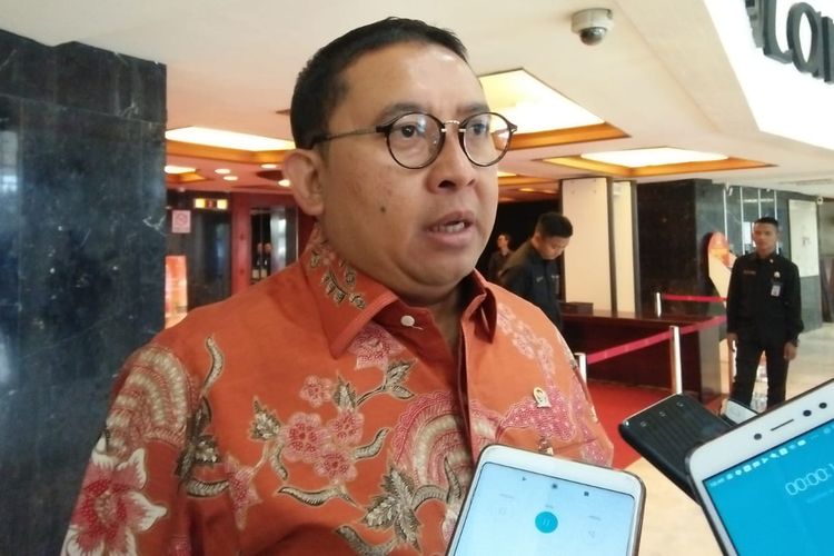 Wakil Ketua DPR RI Fadli Zon di Kompleks Parlemen, Senayan, Jakarta, Senin (5/8/2019).